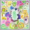50pcs Cute Microbiology Stickers: Cartoon Cells, Waterproof Decoration for Journals & Refrigerators