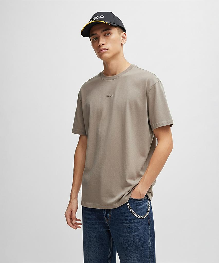 HUGO Logo Print Short Sleeve T-Shirt Relaxed Fit 50531739_219