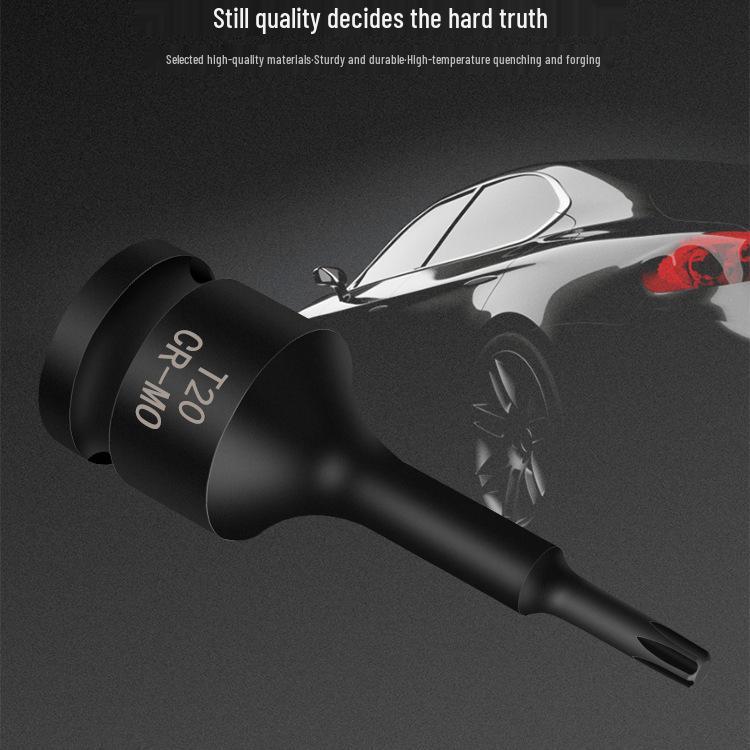 T20-T60 Torx Hex Bits & Socket Set with Pneumatic Wrench Tool