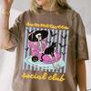 Comfort Colors 'Summerween Social Club' Shirt and Kids Tshirt : Funny Striped Bats Skeleton and Cat Person Tee