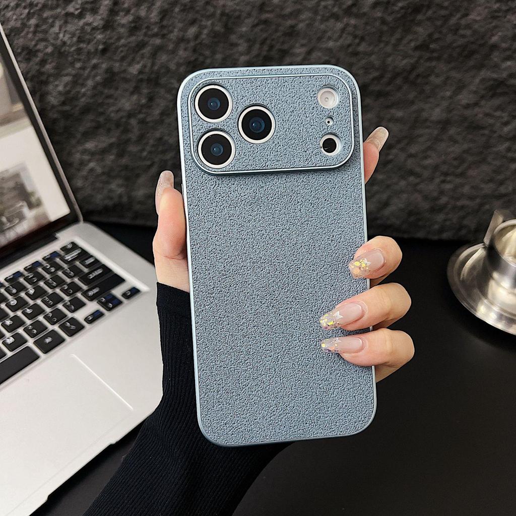 Duże Okno z Wzorem Liczi Etui na Telefon dla Apple 16PRO/16/17PROMAX z Precyzyjnymi Otworami, Modny Akrylowy Design