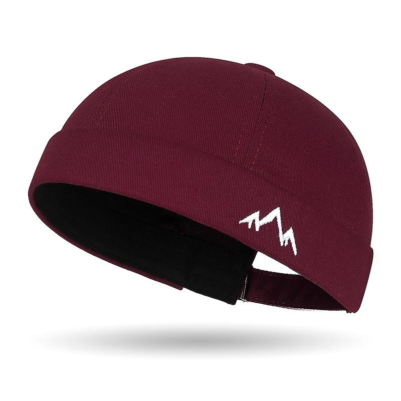 Artistic Retro Embroidered Hat Hip-hop Street Dance Fashionable Melon Rind Hat Brim Elegant and Chic Tang Hat