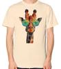 Žirafa s cool slunečními brýlemi Tričko Hipsterská móda Hippie Swag Top Unisex