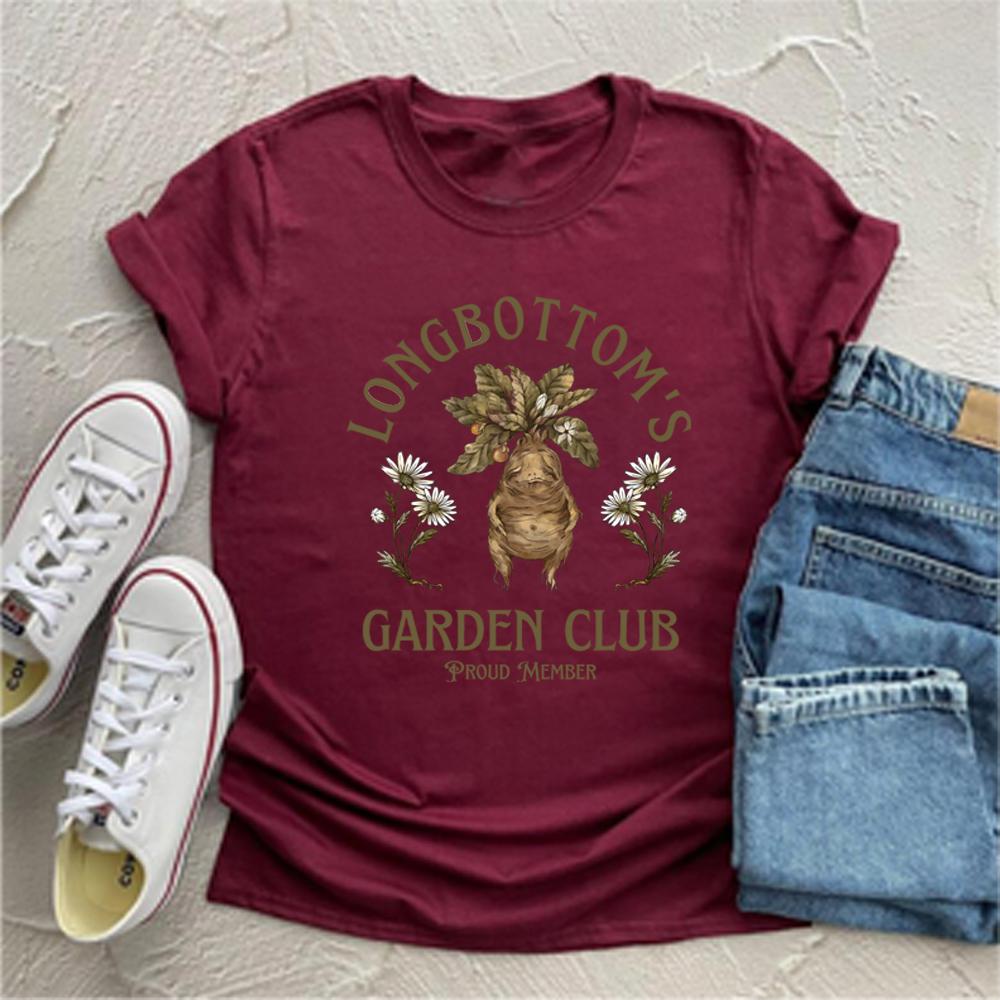 Longbottoms Garden Club Adult Tshirt Magical Botanicals Shirt Herbology Shirts Unisexdrake Tee Magic Top Unisex Short Sleeve Tops