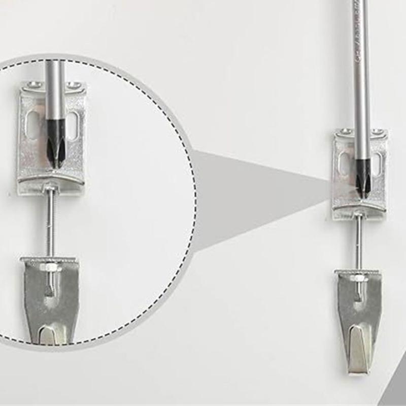 Functional Metal Hook Accessories With Adjustable Design Secure Hanging Solution For Home Office Decors
