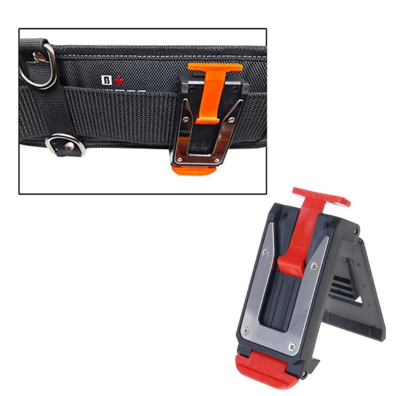Automatic Locking Tool Holsters For Belt Mounting Magnetic Tool Holder For Secure Tape Measure Retention