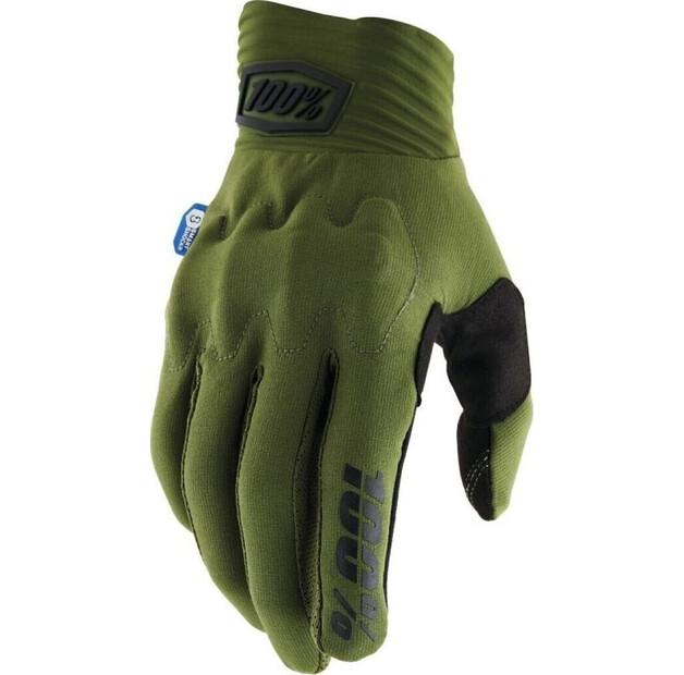 100% Cognito Smart Shock Cycling Gloves (green)