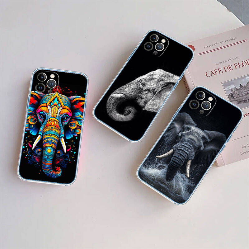 MH8 Animal Elephant Case for Motorola E7 G6 G7 G8 G9 Plus Power Play G10 G20 G04 E30 E40 E22 E20 E13 E15 G22 G23 G05 G75 G35 G55