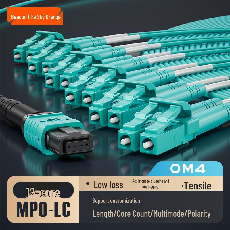 FHTCEN Multimode MPO Fiber Optic Patch Cable