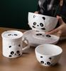 Creative Ceramic Bowls Plates Cartoon Panda Tableware Cute Cartoon Animal Bowls Plates Cups and Saucers  Breakfast Plates