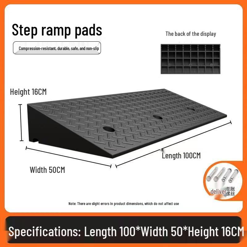 Heavy-Duty Electric Vehicle Curb Ramp Mat