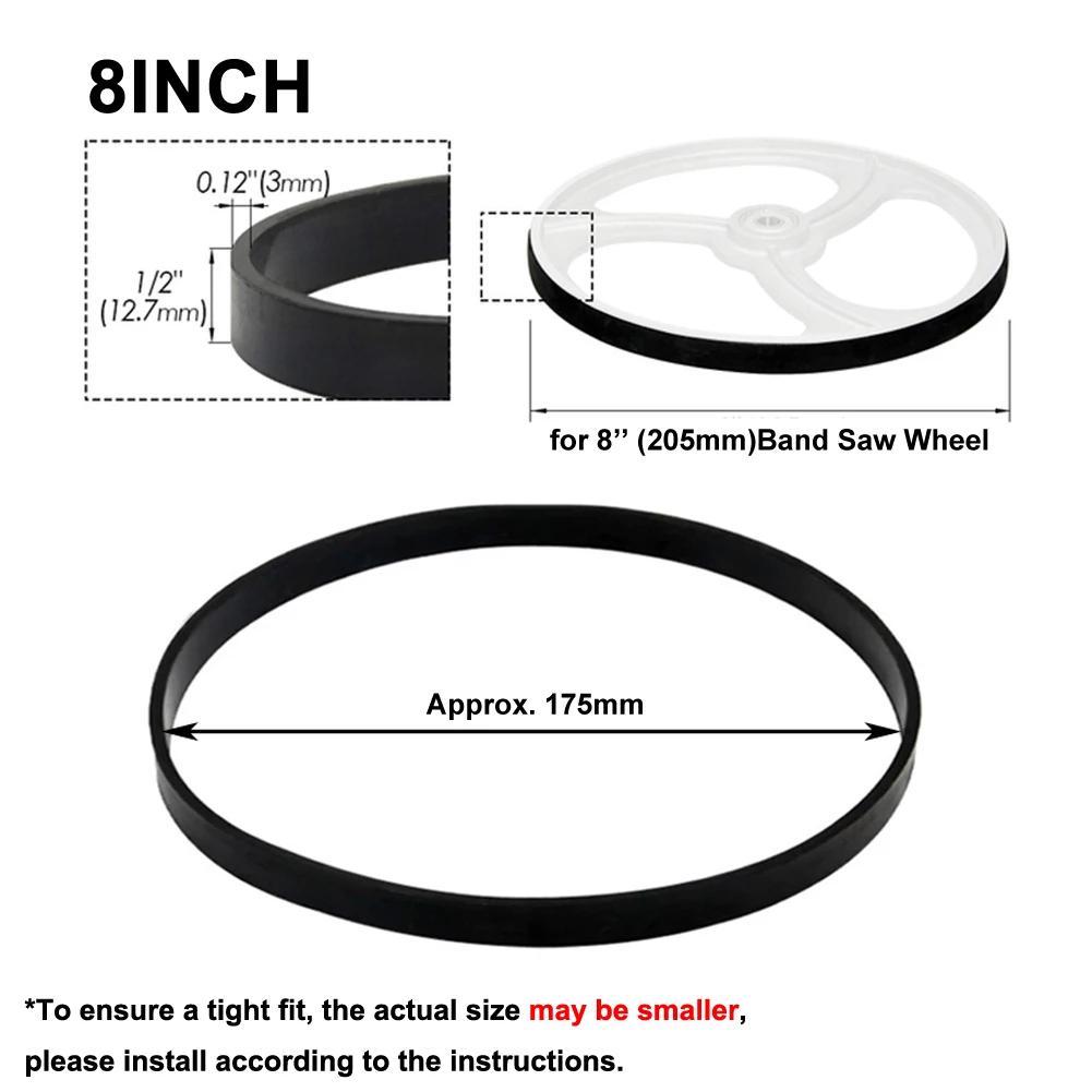 

Bandsaw Band Rubber Tire Woodworking Tool Spare Part For 8/9 /10/12/14 Inch Band Saw Scroll Wheel Band Saw Rubber Band