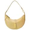Polo ID Small Pony Logo Gold Hardware Zipper Closure Leather Crescent Shoulder Bag Women Shoulder Bag Yellow 428871248020
