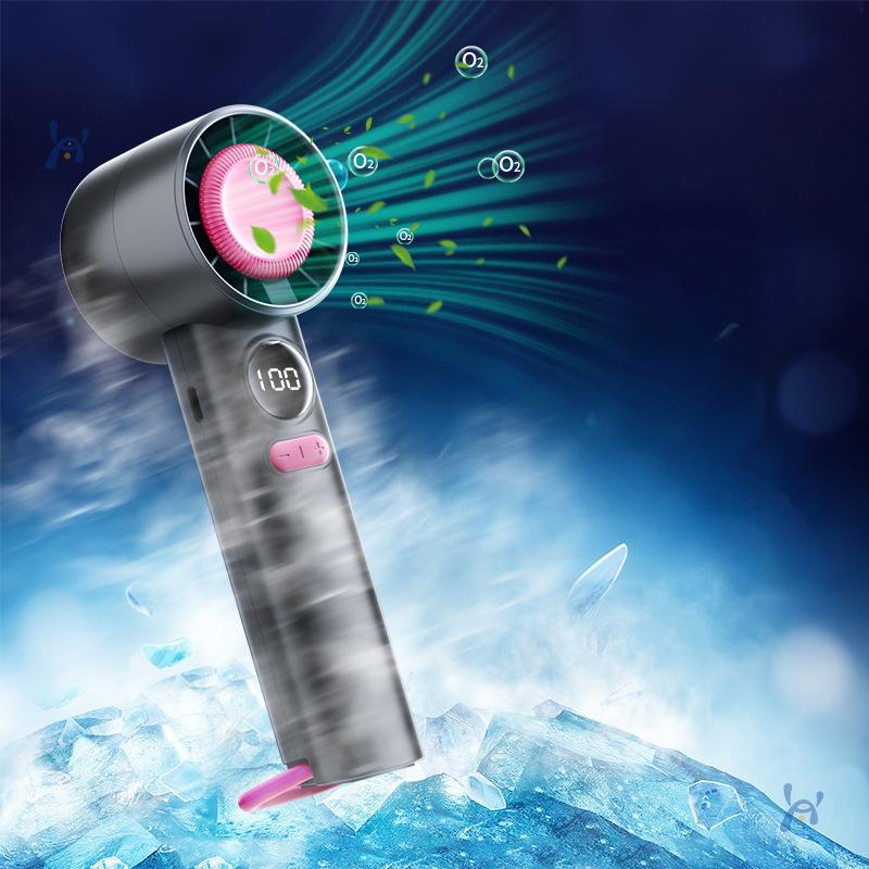 Portable Leafless Handheld Mini Fan: Lightweight, Silent, Powerful Breeze for Eyelashes. Handheld Fan