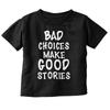 Escolhas Erradas Engraçadas Fazem Boas Histórias Humor Menino Menina Jovem Camiseta