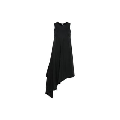 Solid Color Loose Midi Sleeveless Dress Women Dresses Black IV8226