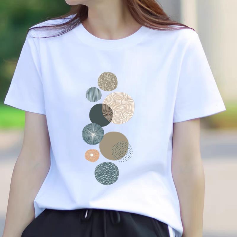 Trendy Summer Women's Short Sleeve T-Shirt - American Korean Style