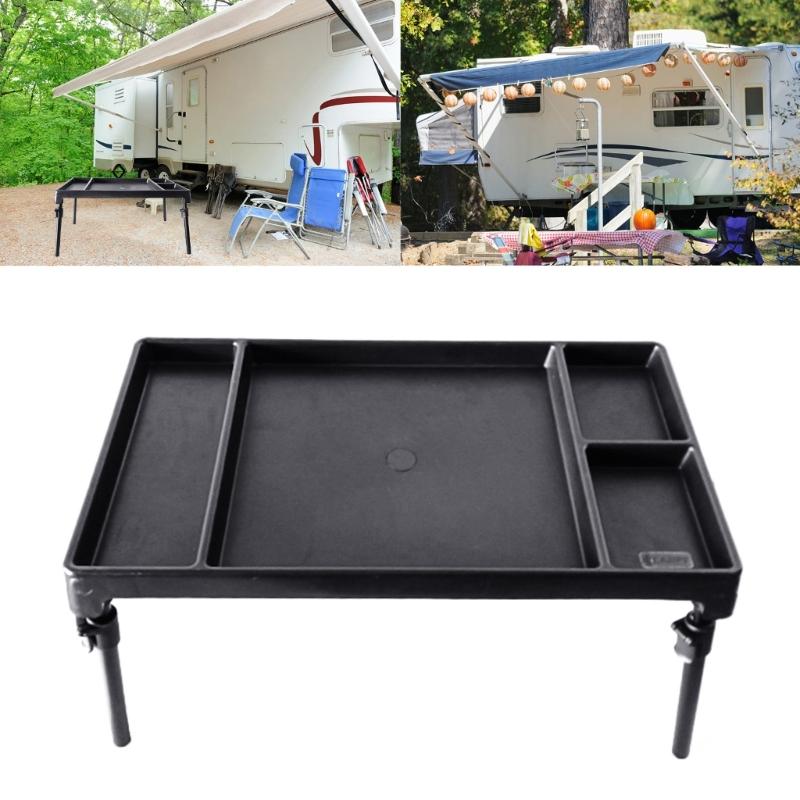 Masă Pliabilă pentru Momeală de Pescuit, Birou Ajustabil pentru Picnicuri cu Picioare Extensibile, Masă Pliabilă pentru Camping în Aer Liber, Ușor de Utilizat