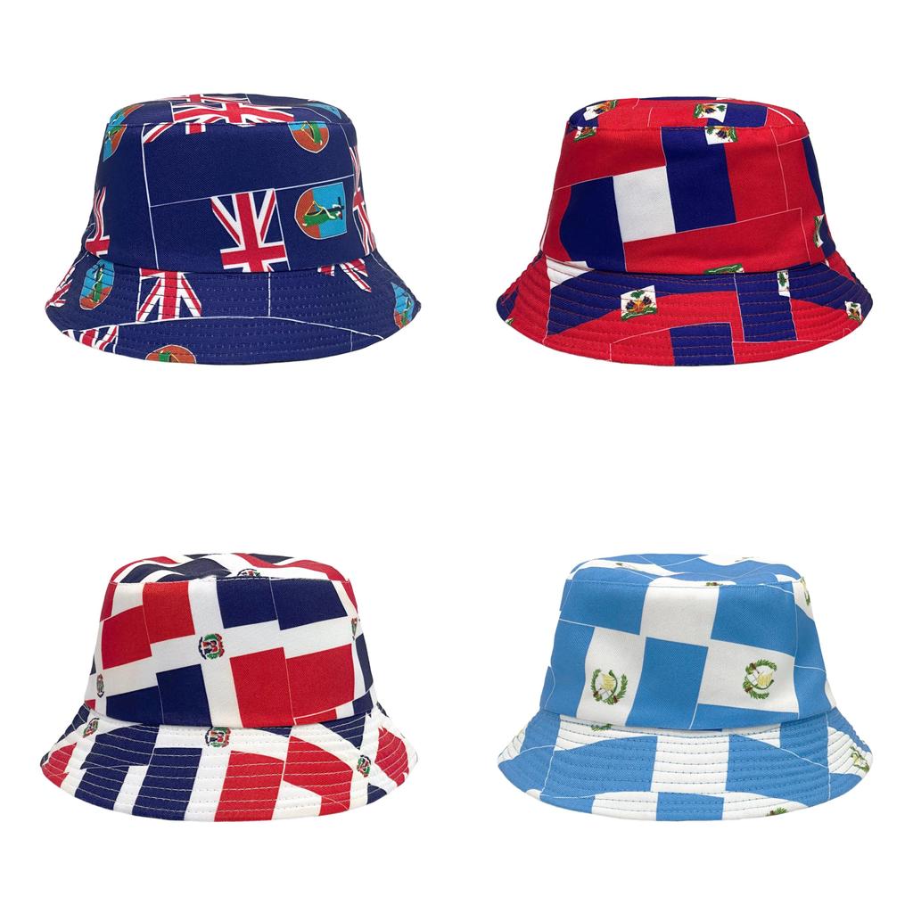 Cotton Summer Sports Cap With World Flag Print For Football And Basketball Fans