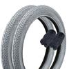 Shinko wheelchair tires and set of wheelchair SR165 bicycle 16-inch tubes, 2, paired, tires, 16x1.50, gray, H/E 60302,