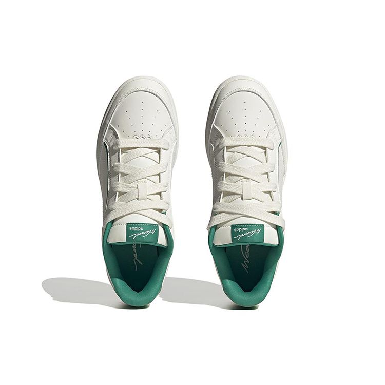 Adidas Neo W Card Tennis Style Slip Resistant Durable Low Top Sneakers Unisex Sneakers White Green ID4951