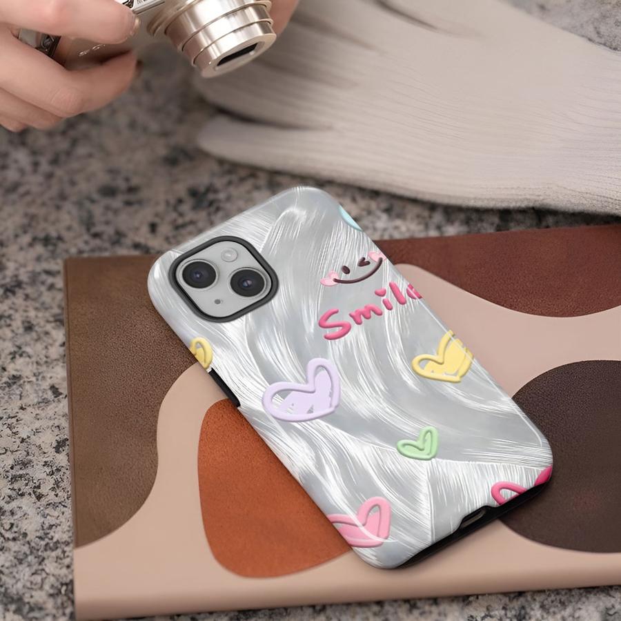 

Fashionable Love Phone Case for Apple iPhone 17 Air 11 16e 12 XS XR 13 16 14 Pro Max 15 Plus Soft Cover Capa iPhone 14 Pro Max
