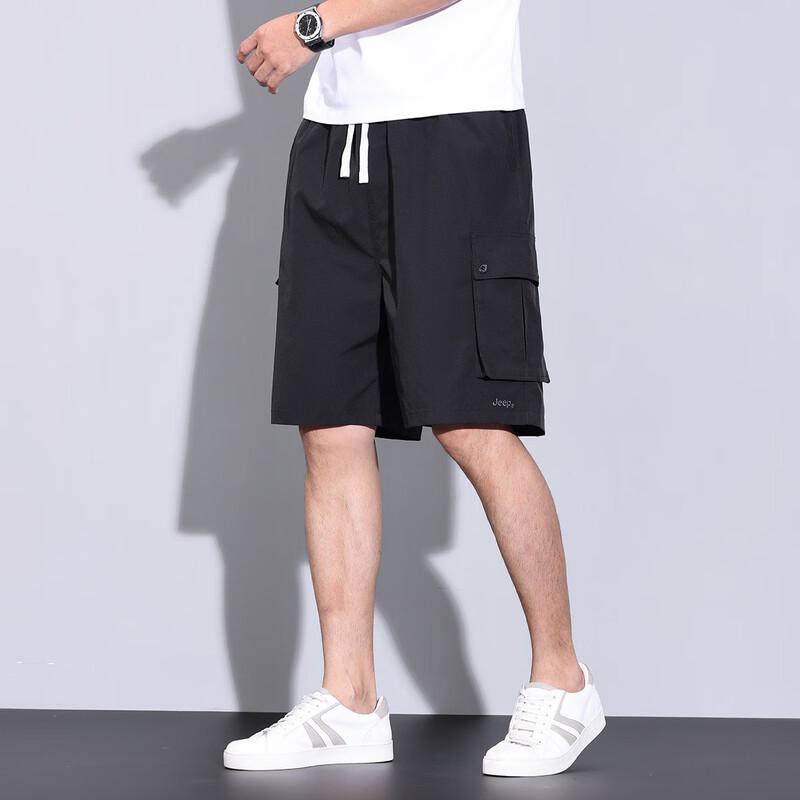 JEEP Men's Summer Casual Multi-Pocket Cargo Shorts
