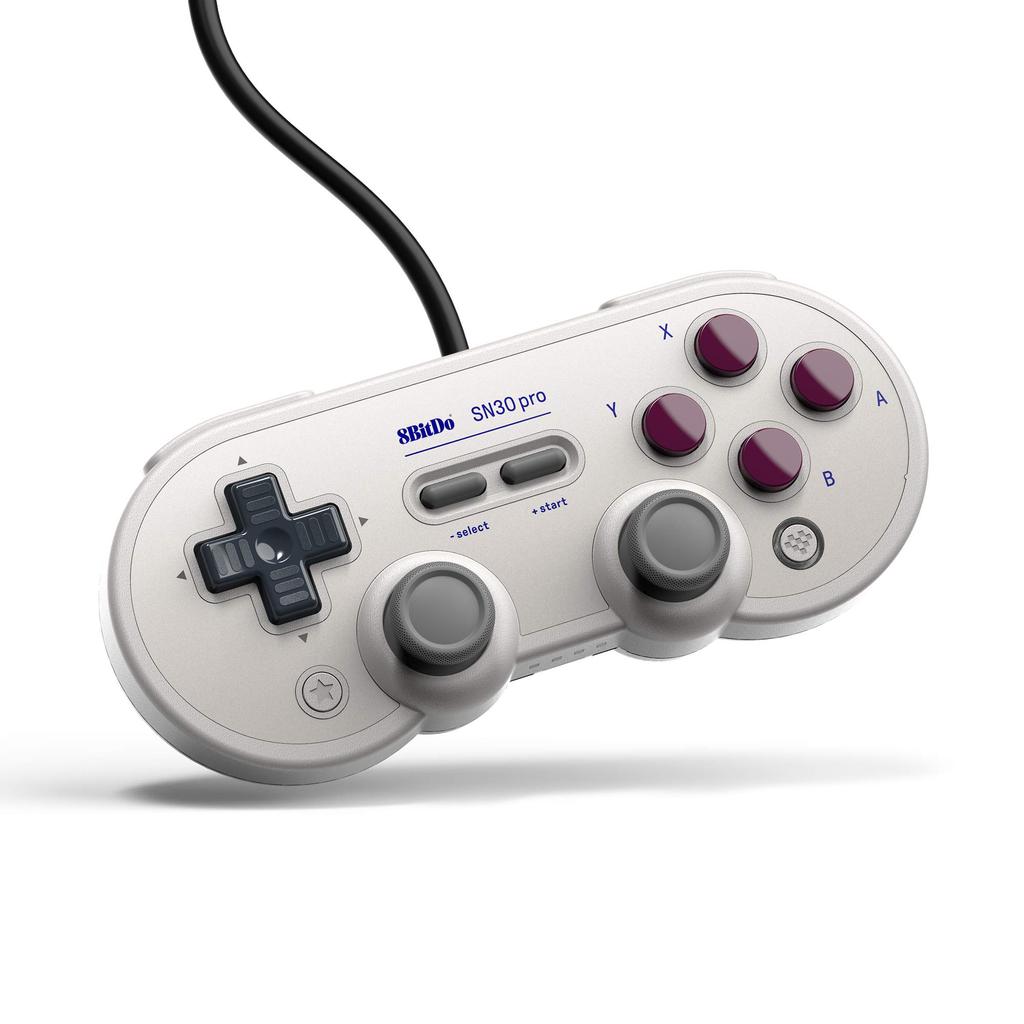 8bitdo SN30 Pro USB Gamepad Kablet spillkontroller for klassisk Windows/Steam/Raspberry Pi/Switch (G-utgave)