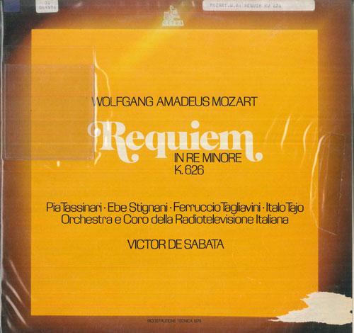 

LP Record VICTOR DE SABATA, ORCHESTRA E CORO - Mozart Requiem In Re Minore, K626 LPO2025 CETRA 1979 Italy Classical Used