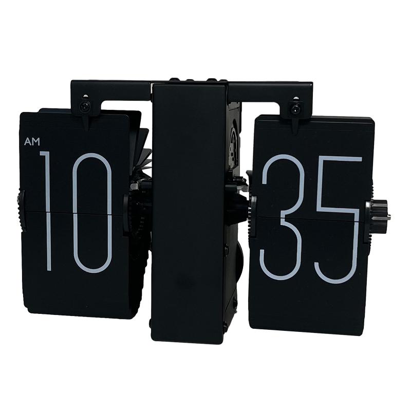 Flip Desk Clock Auto Flip Wall Mount Clock Battery Powered Large Numbers for Ideal Decoration for Home Office School Hotel Gifts