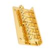 Bass Bridge Zinc Alloy Fixed Type 6 String Electric Bass Bridge Replacement for Practice Gold