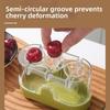 Plastic Fruit Corer Handheld Press Cherry Slicer Portable Cherry Pit Remover  Kitchen Use