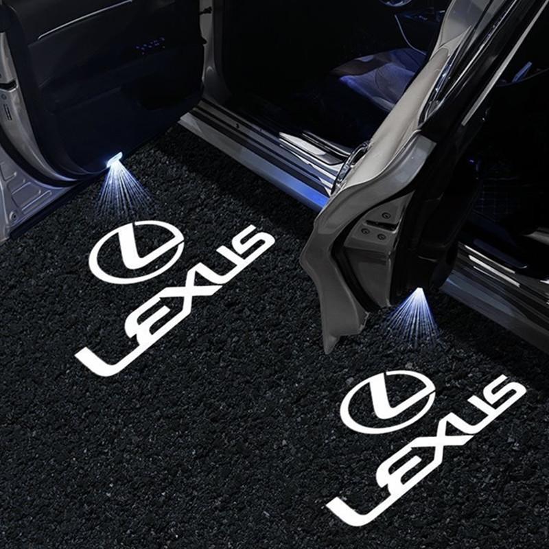 LED Car Door Badge Welcome Light Courtesy Lamp For Lexus RX ES GX LS LX IS GS RC UX Series GX470 ES250 LX570 IS250 Accessorie
