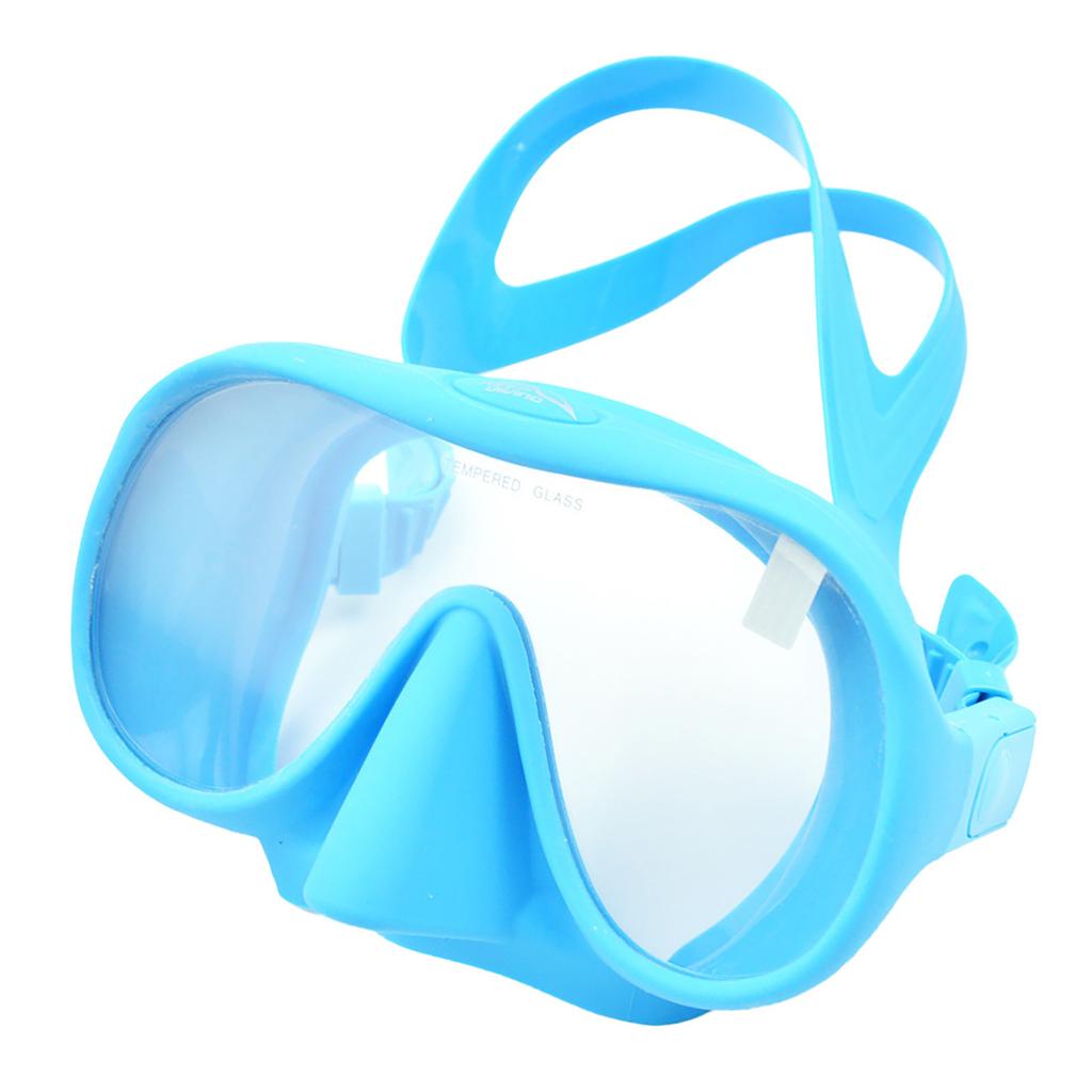 Silicone Anti-Fog Diving Mask Tempered Glass Frameless Snorkel Mask for Friend Family Neighbors Gift