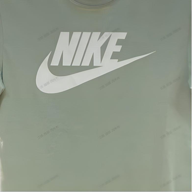 Nike T Shirts Men's Green Crew Neck Moderate Straight Fit DX1986-017