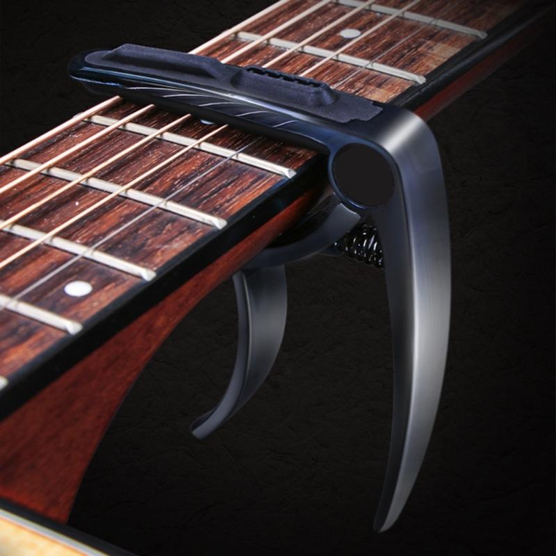 Easy to Use Portable Guitar Capo Metal Spring Clamp Capo Ukulele Capo Suitable for Both Novice and Experienced Musicians