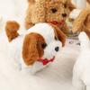 New Plush Robot Puppy Walking Barking Puppy Plush Toy Tail Wagging Interactive Simulated Puppy Chilren