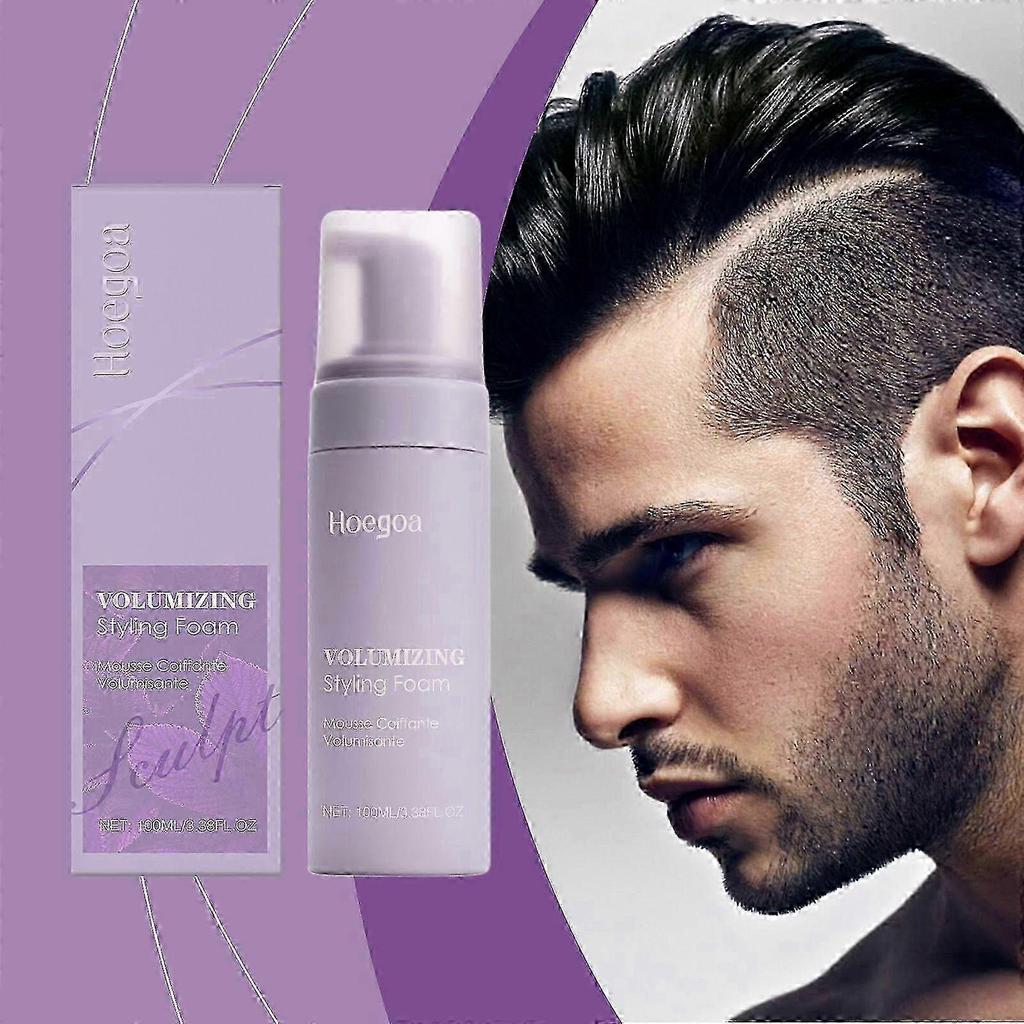2025 Volumizing Hair Styling Foam 100ml with Rice Protein & Perilla Leaf Extract, Frizz Control, Long-Lasting Hold