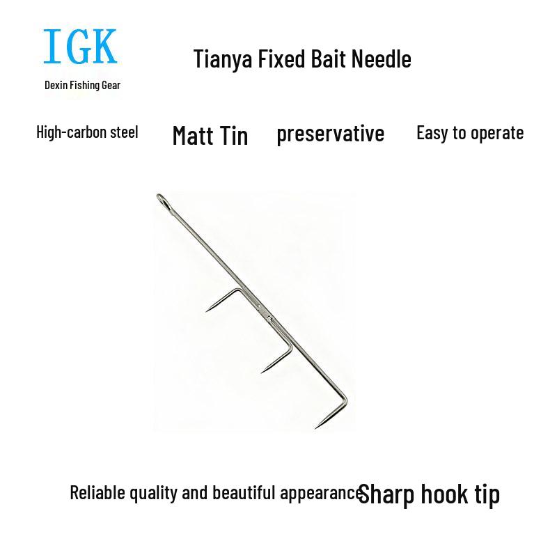 

Tianya Luminous Thickened Double Hook Katana Sickle for Cutlassfish - Sea & Deep Sea Fishing.