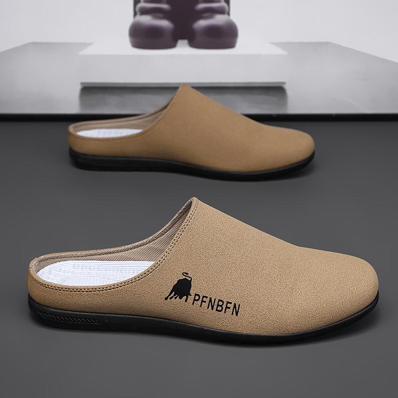 

Тапочки мужские 2025 лето новые тренд уличной одежды повседневные универсальные нескользящие износостойкие ощущение ходьбы по дерьму Boken полутапочки 44