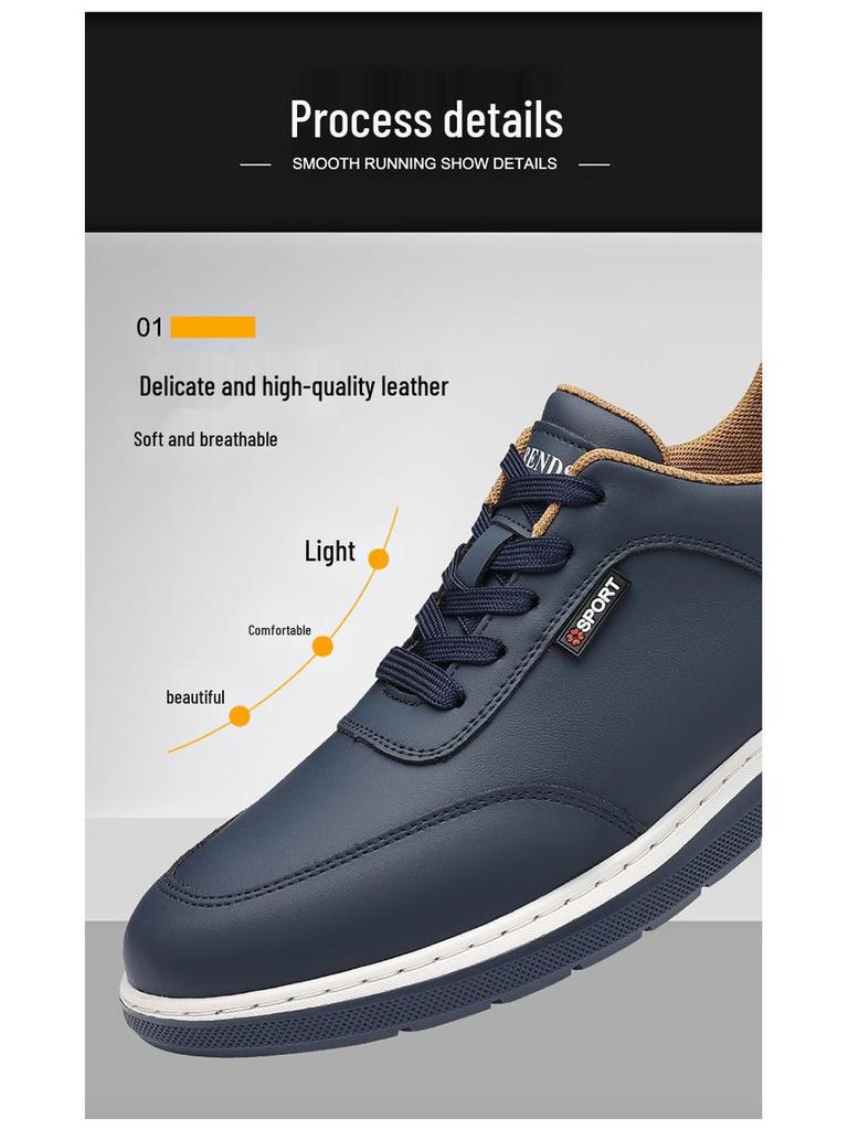 Męskie 2025 Jesień/Zima Oddychające Sportowe Casualowe Sneakersy dla Mężczyzn w Średnim i Starszym Wieku