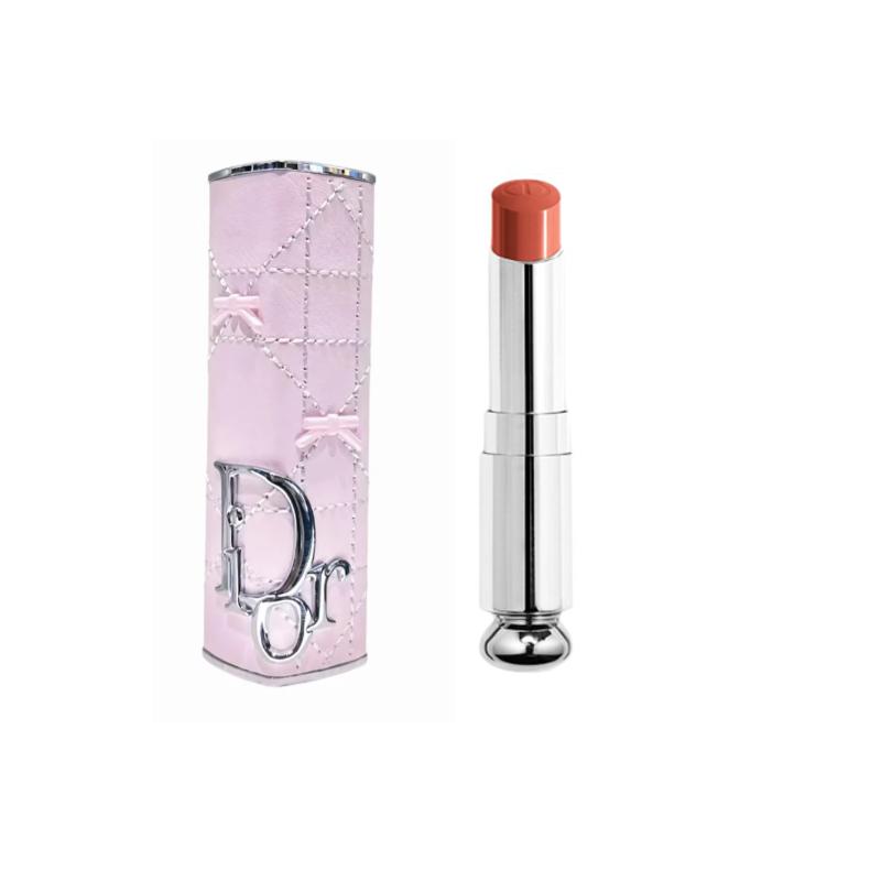 Dior Lipstick 524 Peach Milk Cover + Bow Shell Without Gift Box Gift Bag