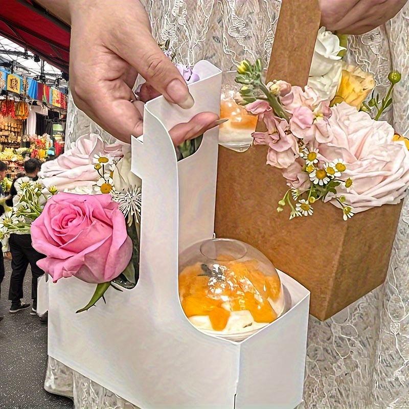 10pcs White Kraft Paper Packaging Box Baking Box Gift Wrapping Box for Party Supplies Wedding Gift Boxes