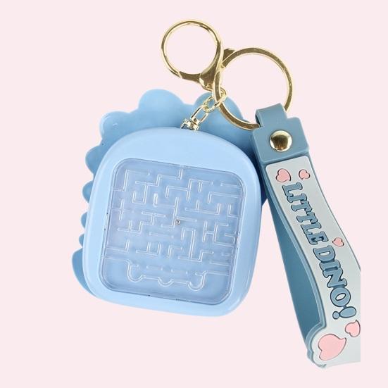 Push Bubble Bead Maze Game Keychain Stress Relief Portable Press Bubble Sensory Fidget Toy Backpack Hanging Decoration Boys Girls Christmas Gifts