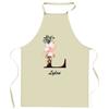 Tablier De Cuisine - Lylou Lettre - Impression Bretonne - Coton Résistant - Liens Ajustables