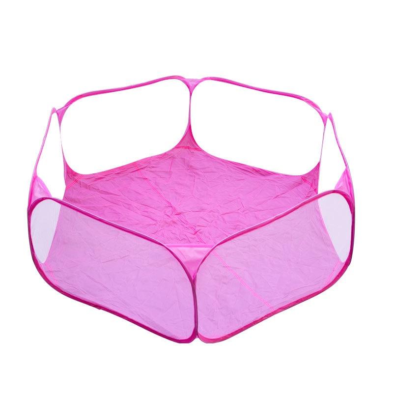 Portable Pet Tent Small Animal Pet Playpen Breathable Transparent Pet Tent With Zipper Top Cover Indoor Outdoor Foldable Cage
