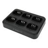 Walkie Talkie Seksveis Lader Rask Varmeavledning 500mA Utgang AC 100?240V Multiladerbase for