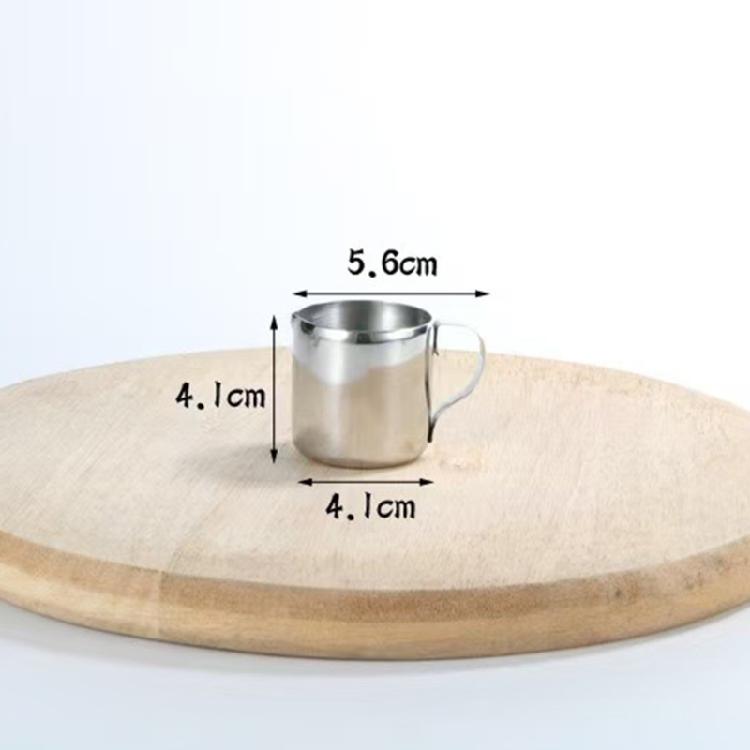 Mjölkskummare kopp i rostfritt stål Bärbar espressokopp i rostfritt stål Mjölkskumningskanna för Latte Art hemma