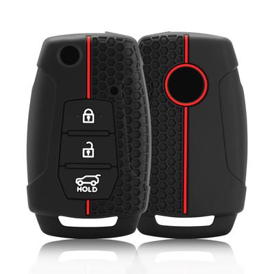 3 Buttons Interior Accessories Silicone Car Key Cover Case for Ssangyong Tivoli 2020 Rexton Korando C Keyless