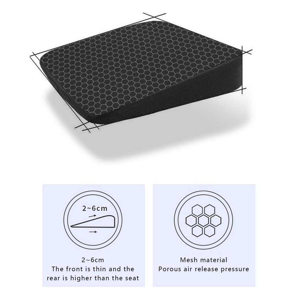 Zkosení polštáře pro zvýšení autosedačky Hlavní řidič Jednosedadlo Zahuštění polštáře na zadku Podložky pro zvýšení podložky Auto interiér